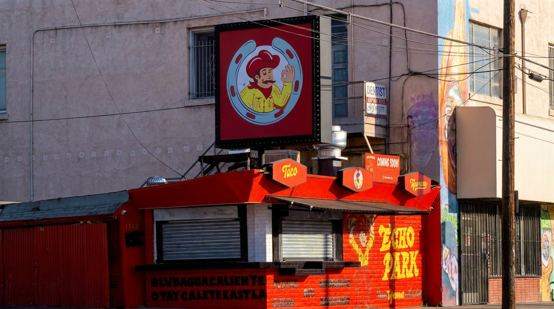 Tijuana tacos on Echo Park Avenue